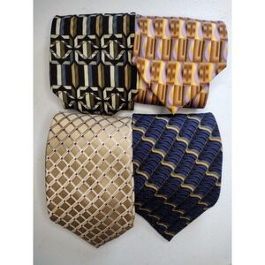 Men's Neckties Lot of 4 Silk Ties: Louis Roth,‎ Firenze, Oscar de la Renta